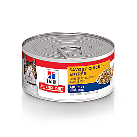Hill's Science Diet Adult 7+ Savory Chicken Entree Wet Cat Food