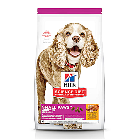 Hill's Science Diet Adult 11+ Small PawsChicken Meal & Recipe Dry Dog Food