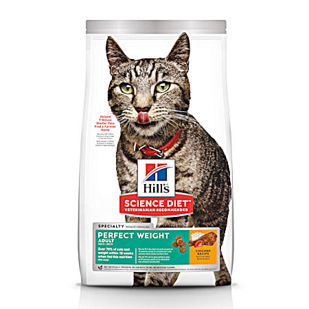 Hill's Science Diet Adult Perfect Weight Chicken Recipe Dry Cat Food