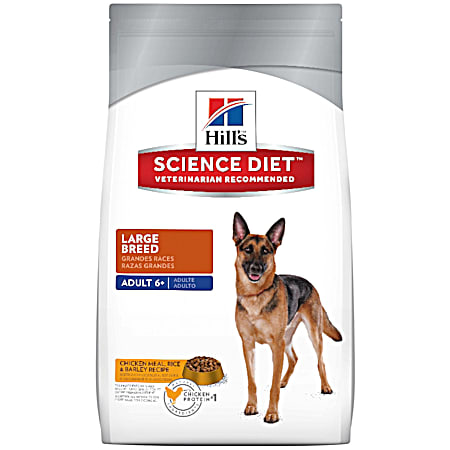 Science Diet Adult 6+ Large Breed Chicken Meal, Rice & Barley Recipe Dry Dog Food, 33 lbs