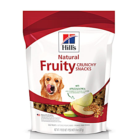Hill's 8 oz Natural Fruity Crunchy Snacks w/ Apples & Oatmeal Dog Treats