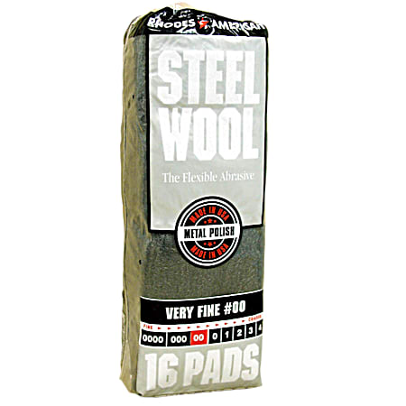 Steel Wool 00 Very Fine - 16 Pk.