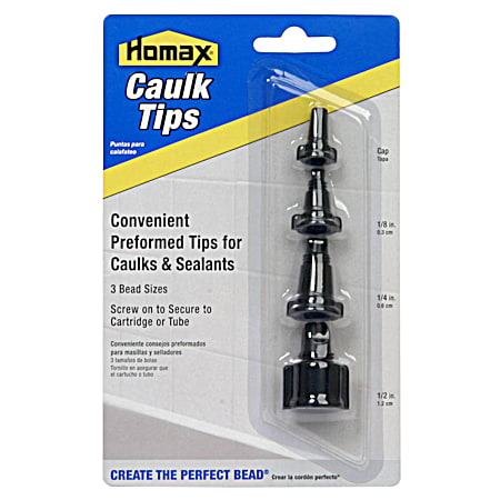 Homax Caulk Tips - 4 Pk