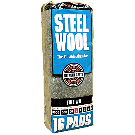 Steel Wool 0 Fine - 16 Pk.