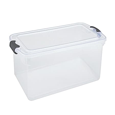 Homz 66 qt Clear Latching Storage Container