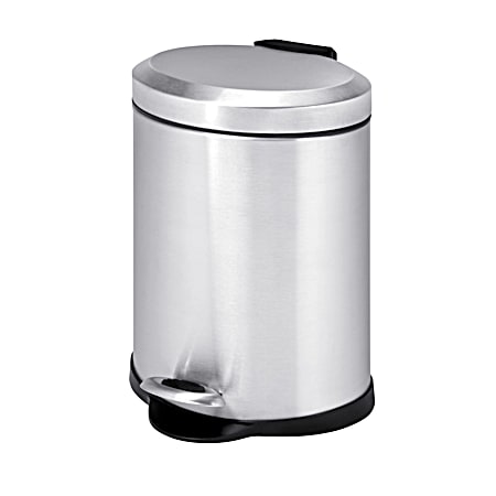 5 L Oval Stainless Steel Trash Can