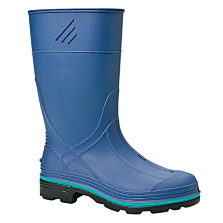 Kids' Splash Blue Waterproof Rubber Rain Boot
