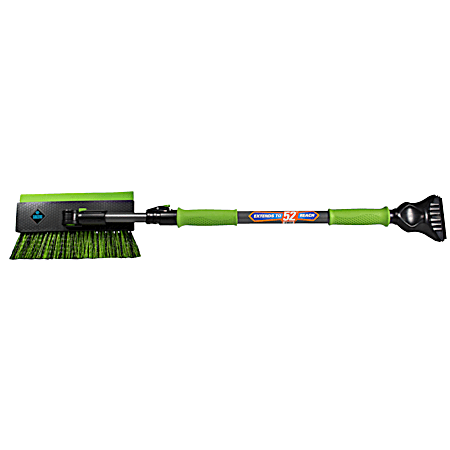 Avalanche Extreme 52 in Black & Green Extendable Snow Broom