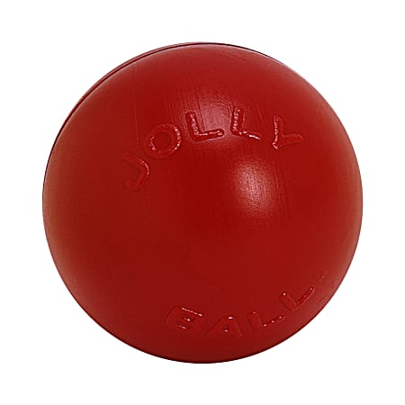 Large 10 in Red Push-n-Play Ball Dog Toy