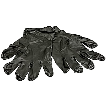 Hunter's Specialties Large Black Nitrile Field Dressing Gloves - 10 Pk