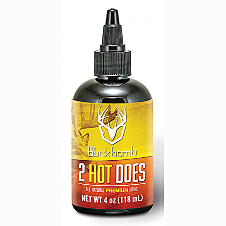 2 Hot Does 4 oz All Natural Premium Doe Urine