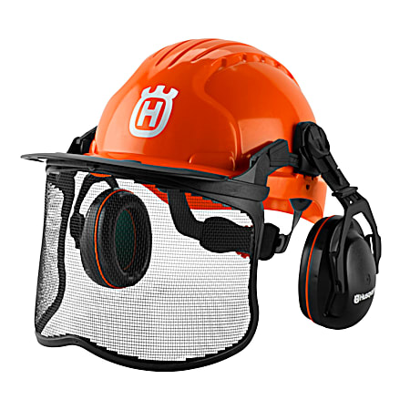Functional Orange Forest Helmet w/ Wheel Ratchet