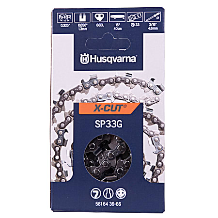 Husqvarna SP33G X-Cut 0.325 Pitch Replacement Saw Chain