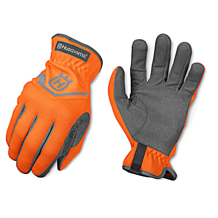Husqvarna HUS Classic Orange Work Gloves - Large