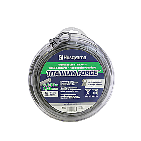 Titanium Force 0.080 in x 400 ft Trimmer Line - 1 lb Donut