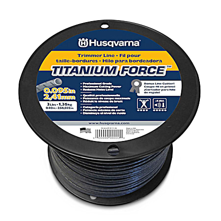 Titanium Force 0.095 in x 840 ft Trimmer Line - 3 lb Spool
