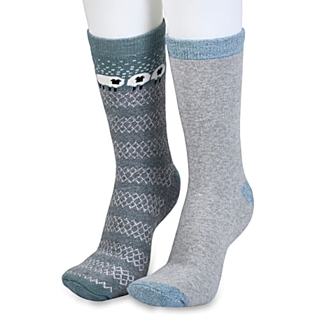 Ladies' Super Soft Cushioned Socks - 2 Pk