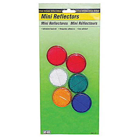 1.25 in Mini Reflectors - 6 Pk