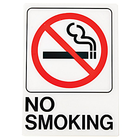 5 in x 17 in No Smoking Sign