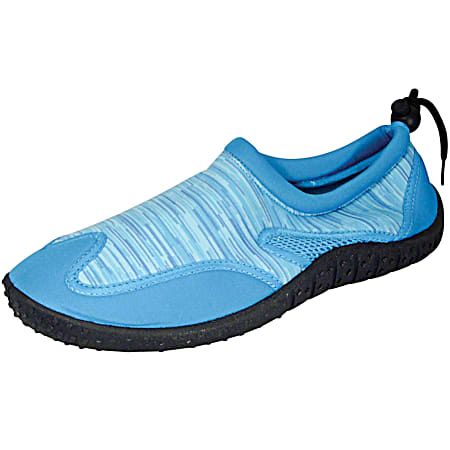 Women's Multicolor Blue Slip-on Aquasocks