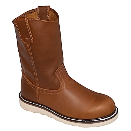 Men's Washed Leather 8 in Comp Toe Boots