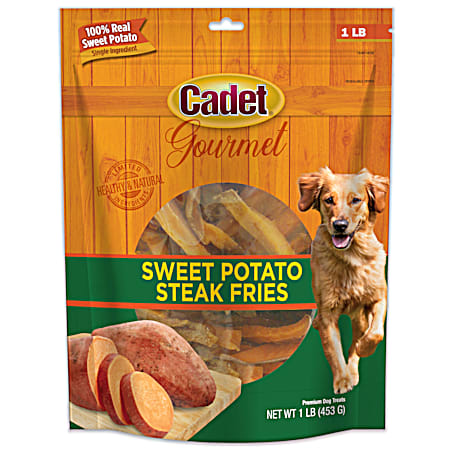 Cadet Gourmet 1 lb Sweet Potato Steak Fries Dog Chews