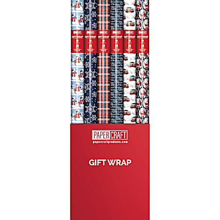 35 sq ft Christmas Gift Wrapping Paper - Assorted