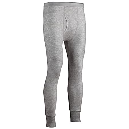 Field & Forest Men's Heather Grey Thermal Wool & Hydropur Base Layer Bottoms