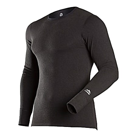 Field & Forest Adult Performance Base Layer Black Crew Neck Long Sleeve Top