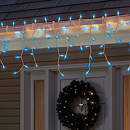 300 Ct. Blue Icicle-Style Lights