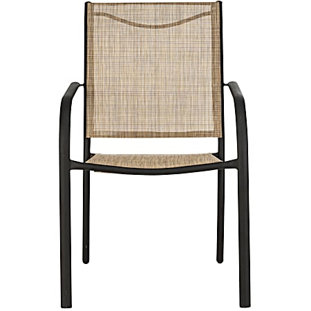St Croix Brown Sling Stack Chair