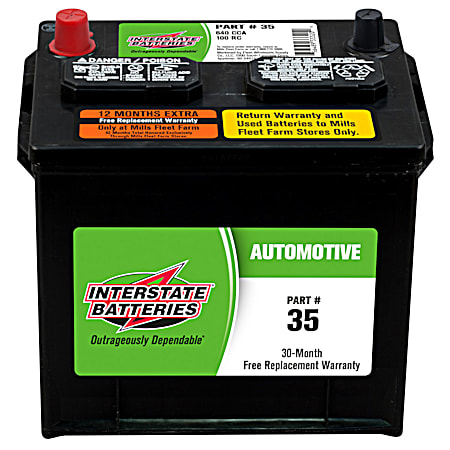 Automotive Battery - Group 35, 640 CCA