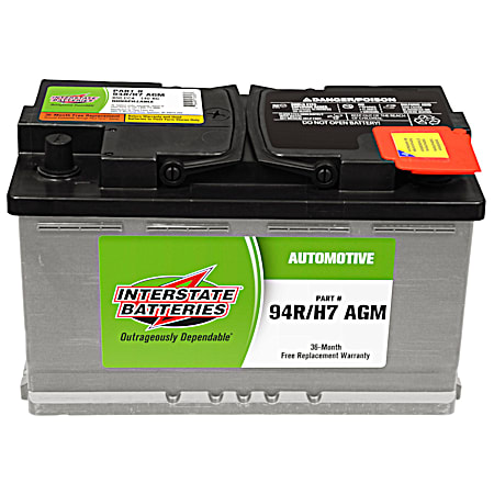 Interstate Batteries AGM Grp 94R-H7 36 Mo 850 CCA Automotive Battery