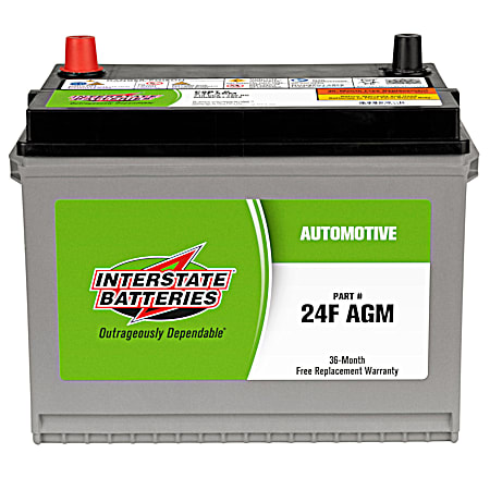 Interstate Batteries AGM Grp 24F 36 Mo 710 CCA Automotive Battery