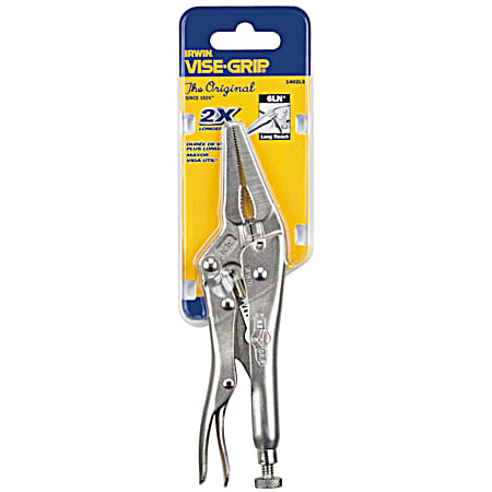 Vise-Grip The Original 2 in Long Nose Locking Pliers w/ Wire Cutter