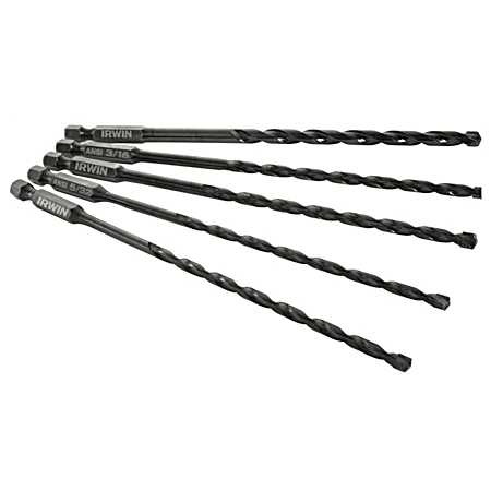 Impact Masonry Drill Bit Set - 5 Pc