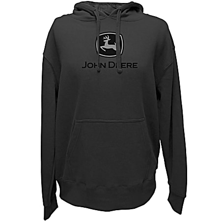 John Deere Men's Charcoal Graphic Logo Pullover Hoodie