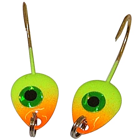 Gem-n-Eye Jigging Lures - Chartreuse Orange