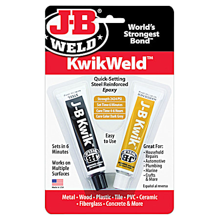 J-B Weld KwikWeld Quick-Setting Steel-Reinforced Epoxy