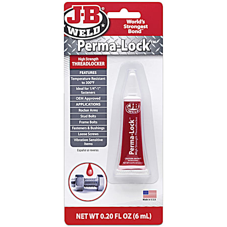 J-B Weld Perma-Lock Red Threadlocker