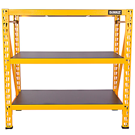 4 ft 50 in Yellow 3-Shelf Industrial Storage Rack