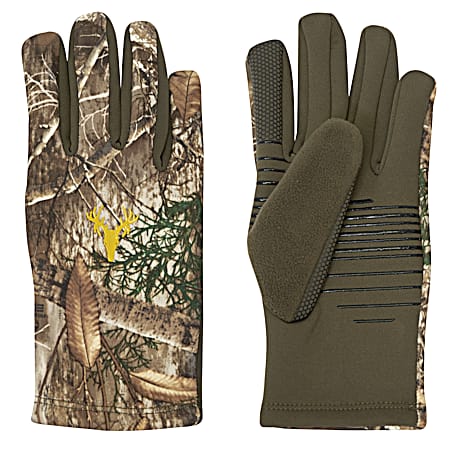 Men's Realtree Edge Stretch Fleece Lightweight Touch Gloves
