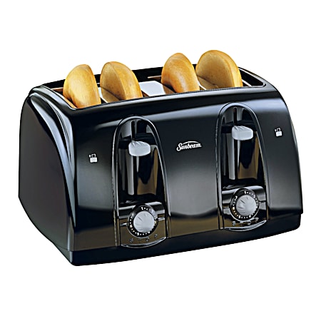 Cool Touch 4-Slice Black Toaster