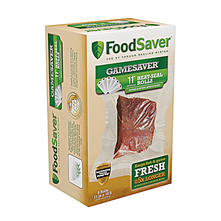 FoodSaver GameSaver 11 In. Heat-Seal Rolls - 6 Pk.