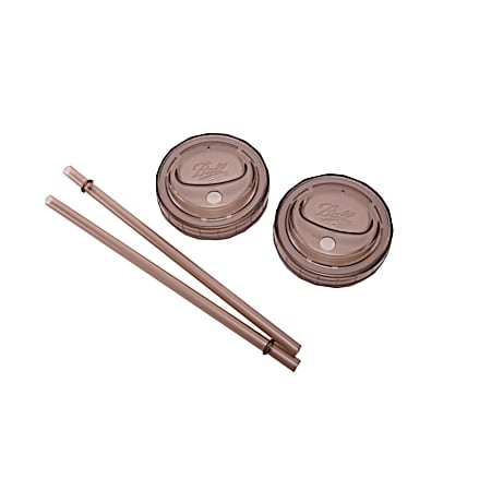 Ball 3 Pc Wide Mouth Mason Jar Sip & Straw Lids