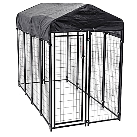 4 ft X 8 ft Uptown Box Kennel w/ Cover