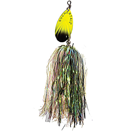 700 Tinsel 7 in Chartreuse/Black/Flame Musky Buchertail