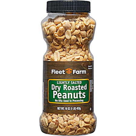 16 oz Lightly Salted Dry Roasted Peanuts