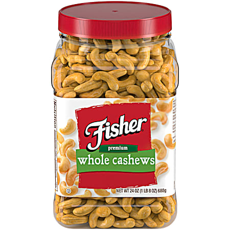 24 oz Premium Whole Cashews