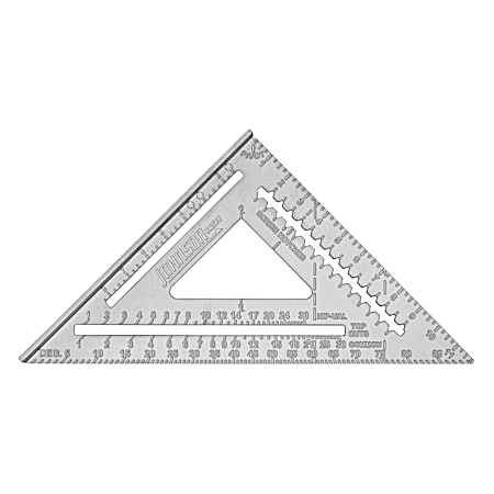 Johnson Level 12 in Aluminum Rafter Angle Square w/ Manual